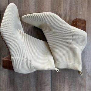 Joie Cream Ankle Boots